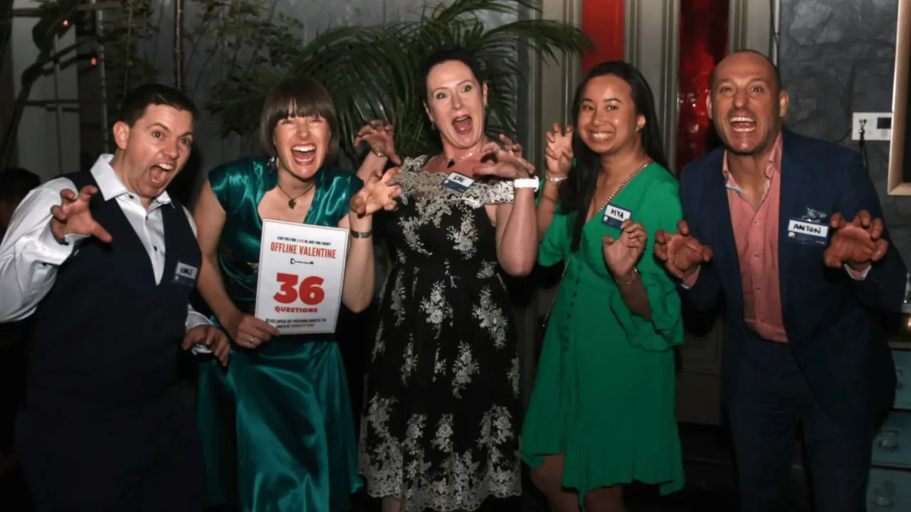 A group of guests laughing together