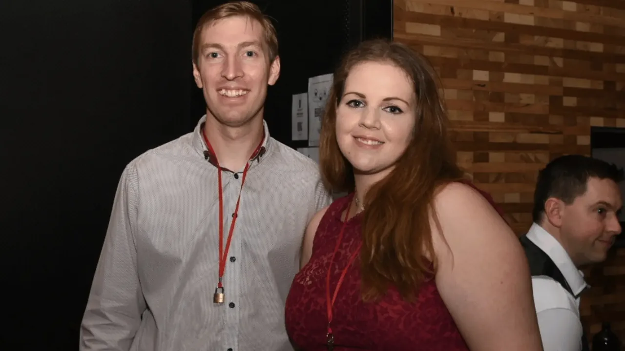A couple at an Offline Valentine event